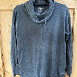L.L. Bean Gray Cowl Neck Sweater